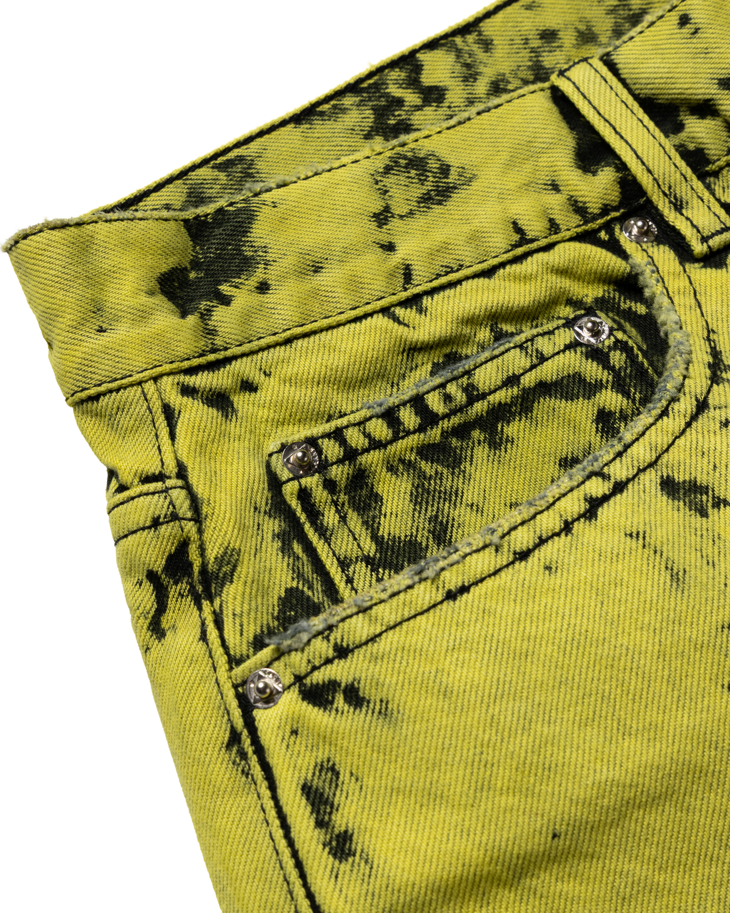 Heavy Acid Wash Wide Leg Short