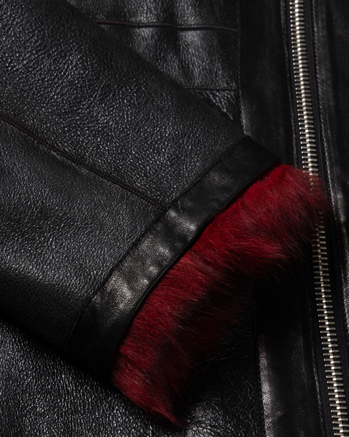 Oversized Hooded Sheepskin Jacket