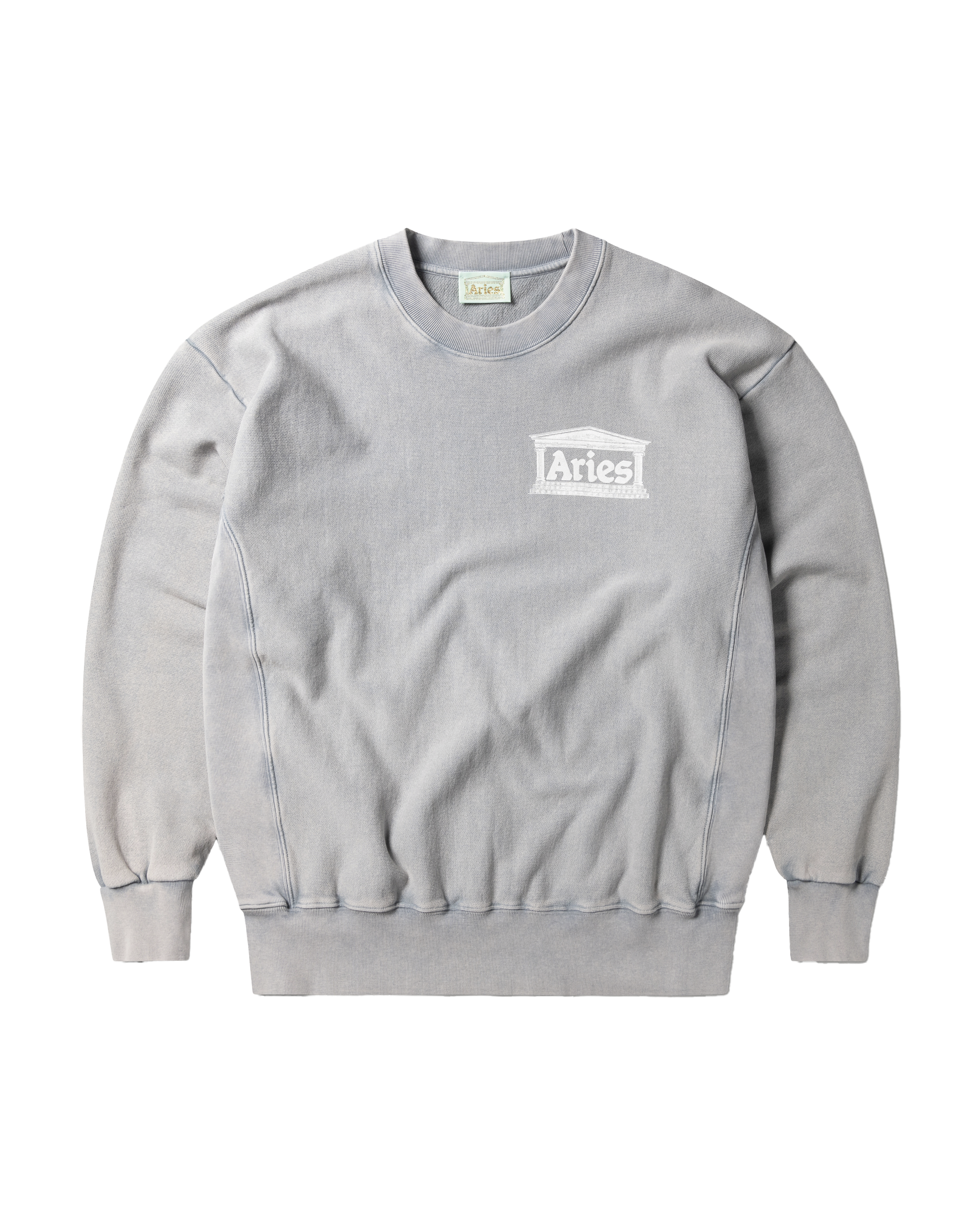 Premium Aged Temple Sweatshirt Grey – Aries Premium Aged Temple Sweatshirt Grey – Aries
