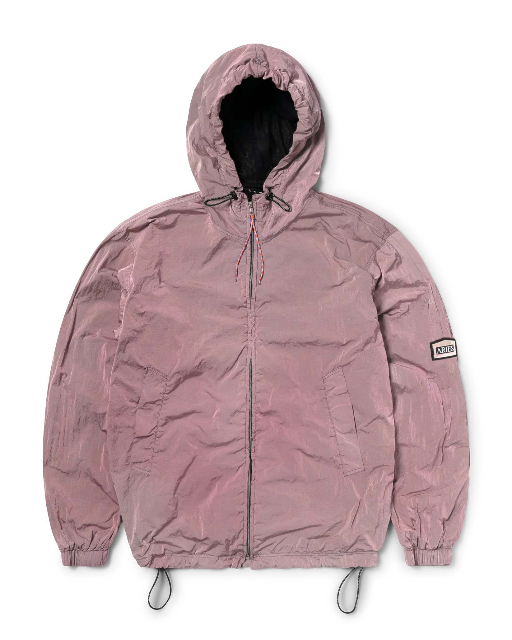 Hooded Windcheater Jacket Pink – Aries
