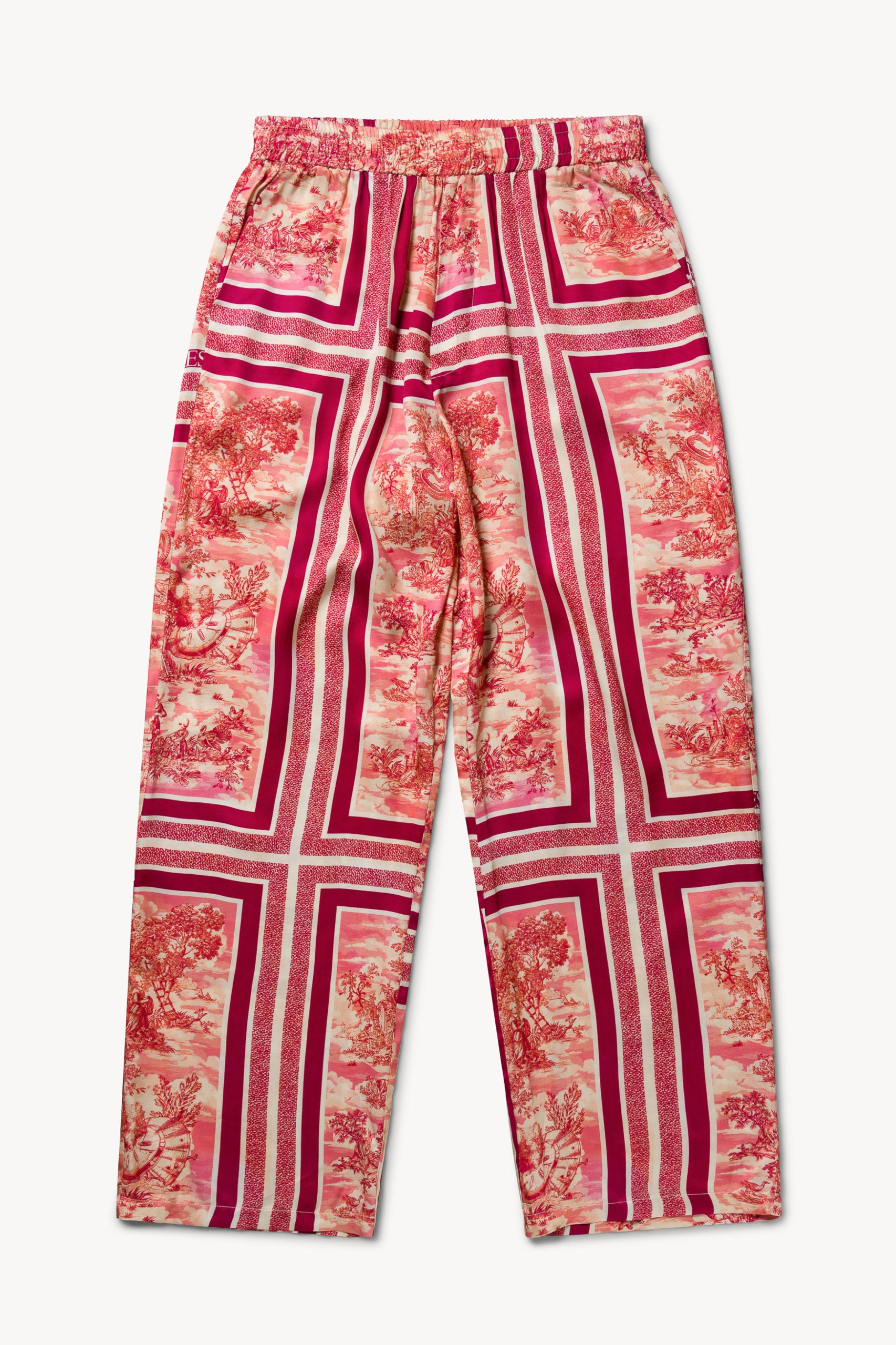 Cotton Toile de Jouy Pants