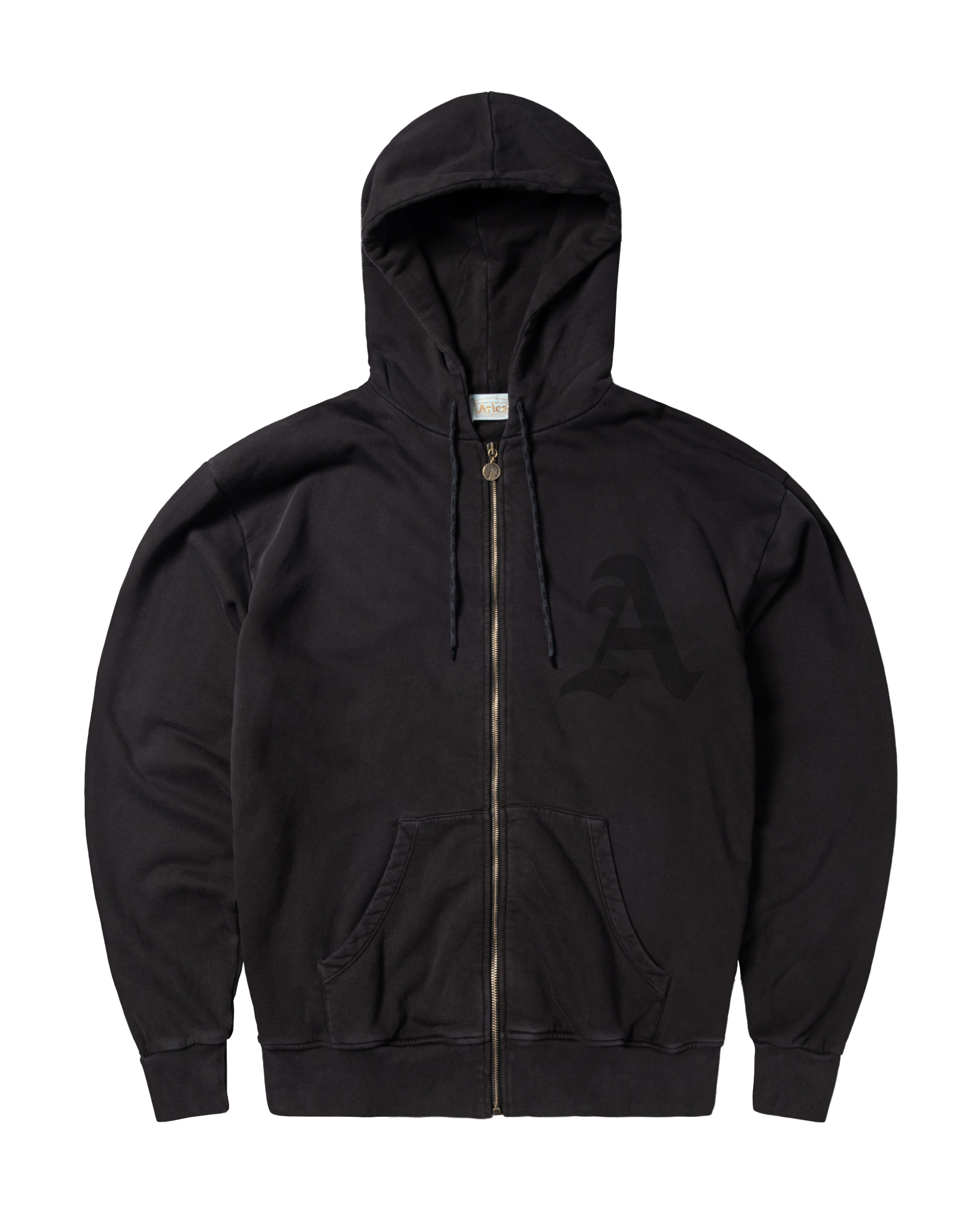 ARIES アリエス　黒　ジップパーカー　サイズS イタリア製 Zip Through Aged Gothic Hoodie Black – Aries