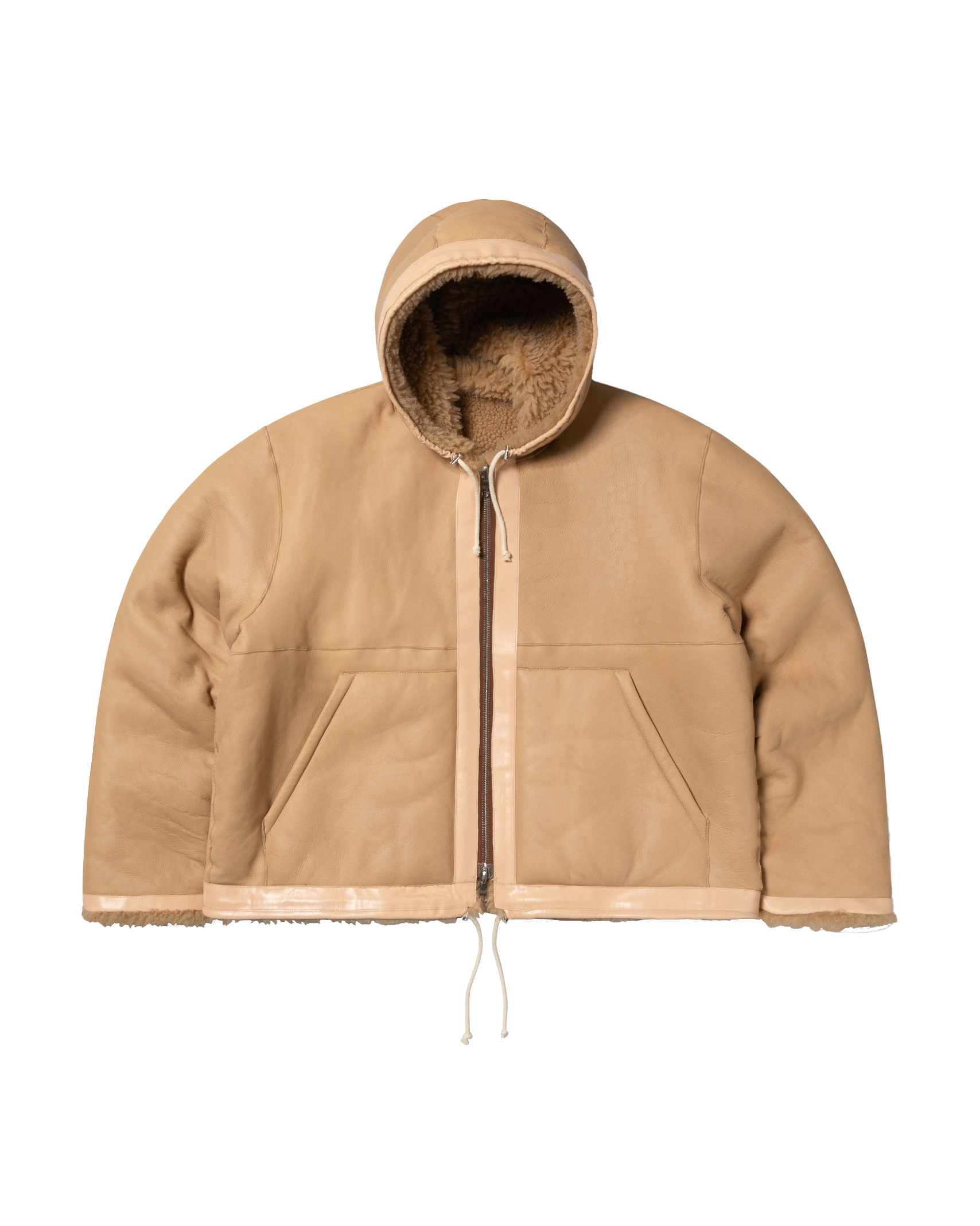 Oversized Sheepskin Jacket Caramel – Aries