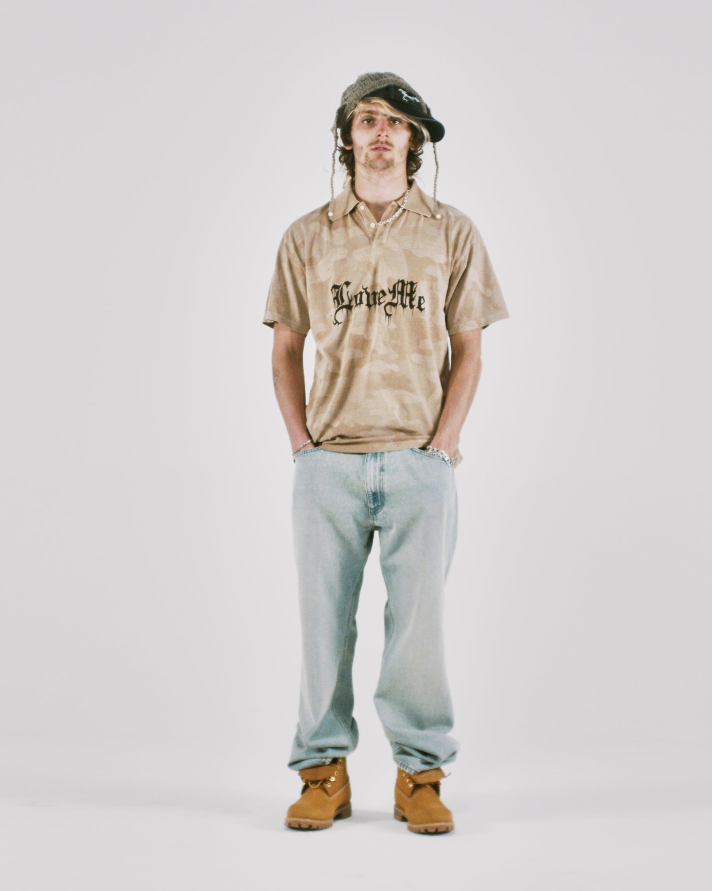 Aged Angel Camo SS Polo Shirt