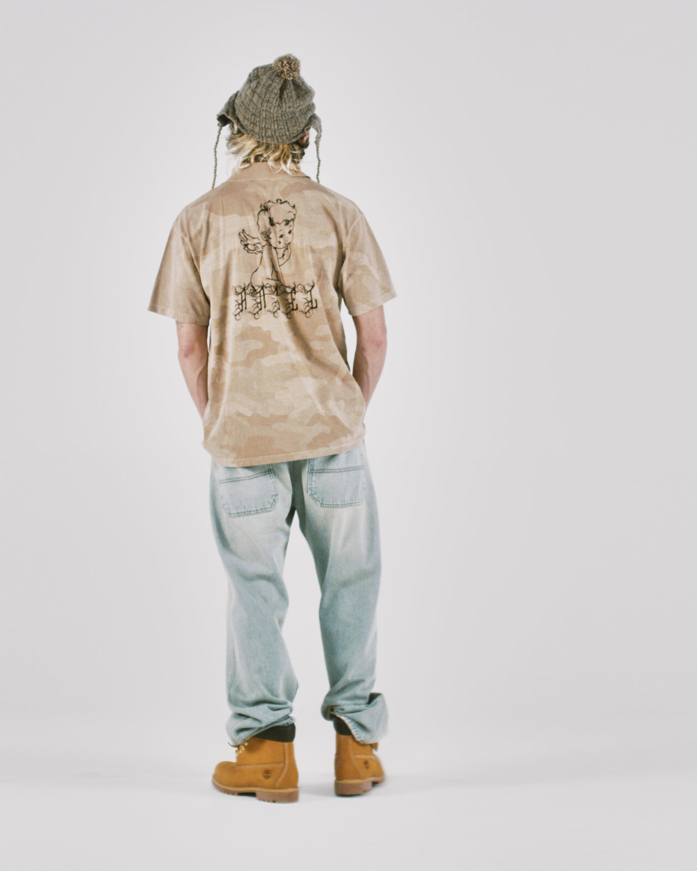 Aged Angel Camo SS Polo Shirt