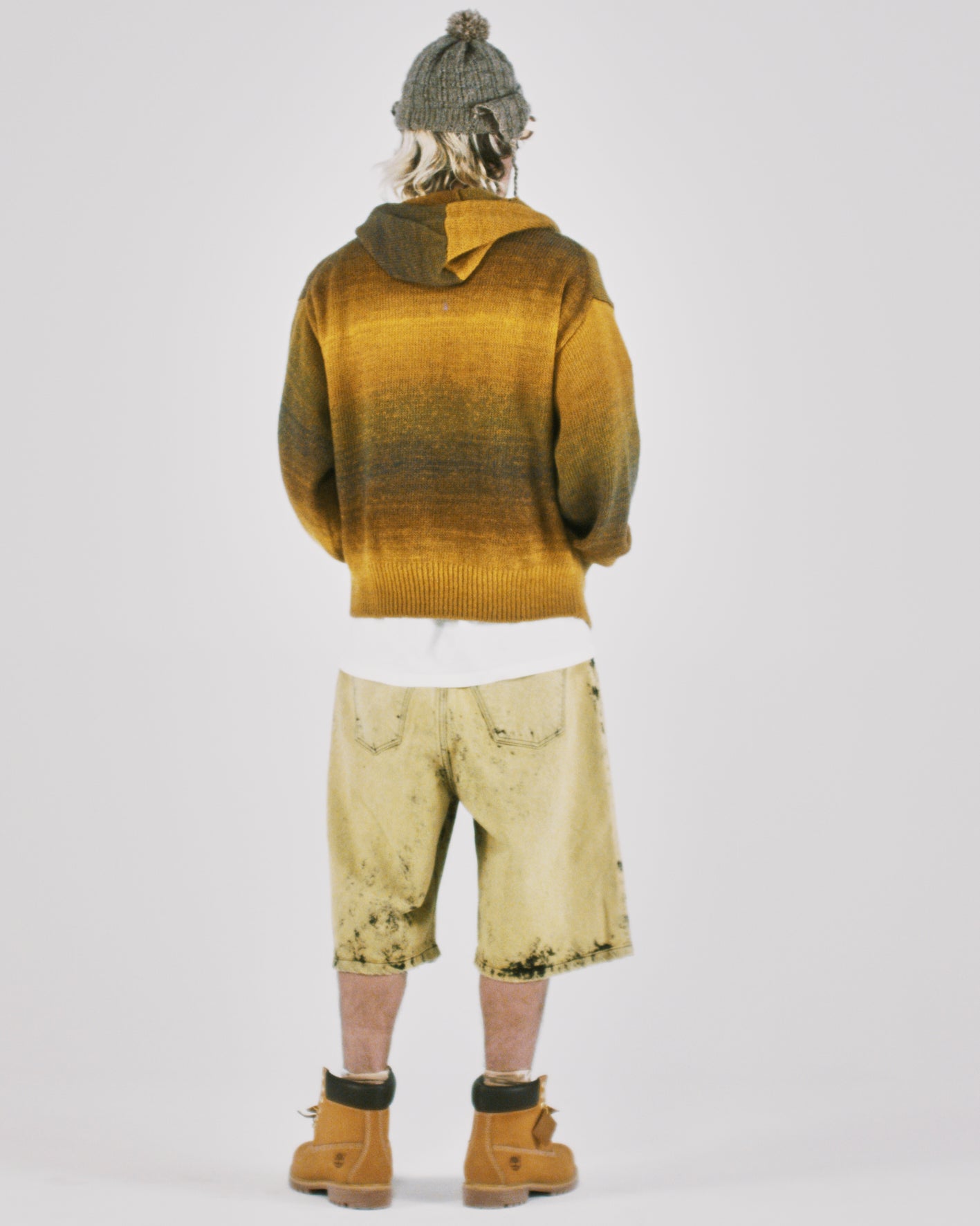 Space Dye Temple Knit Zip Thru Hoodie green – Aries
