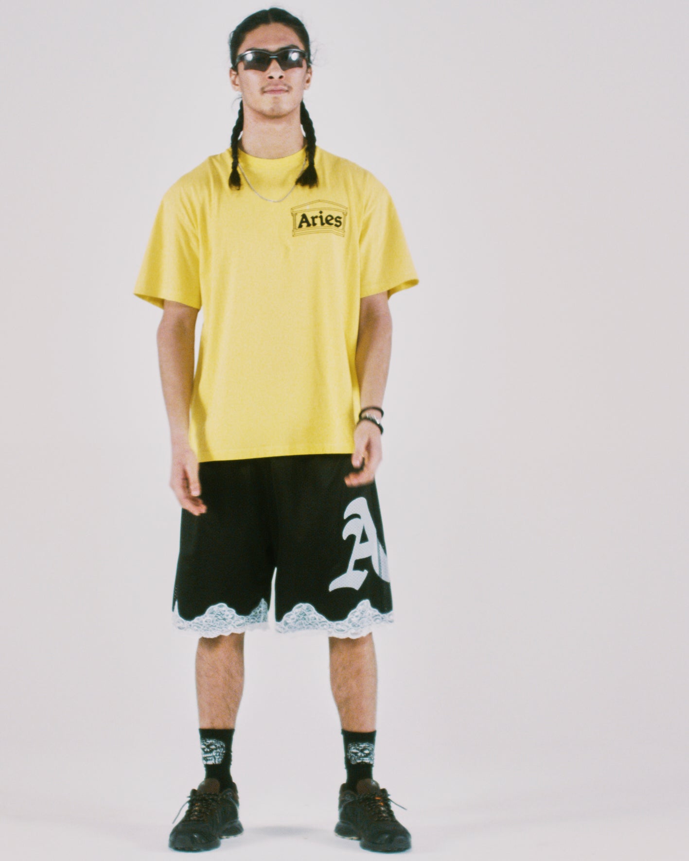 Gothic Lace Airtex Shorts