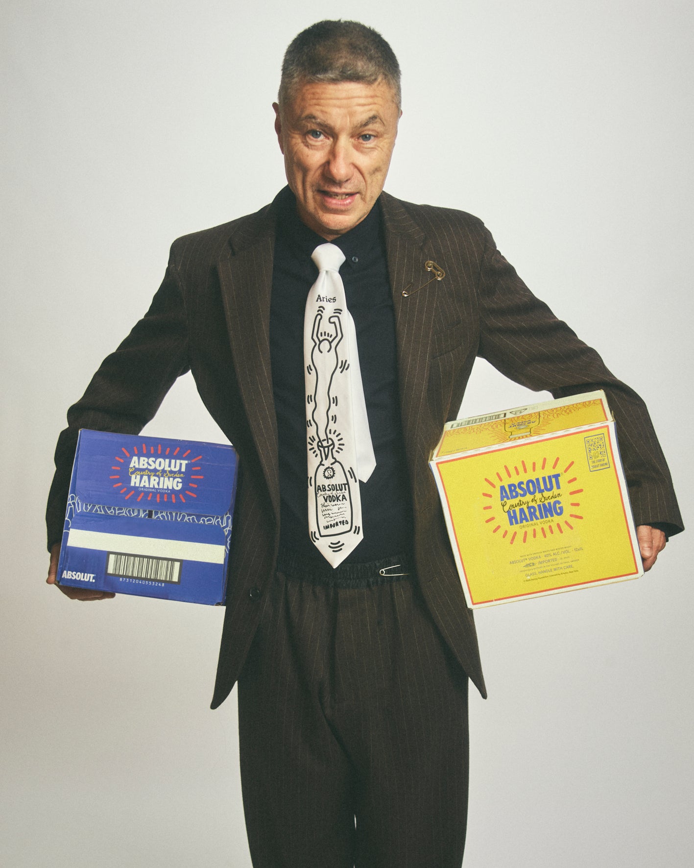 Aries x Absolut Haring Tie