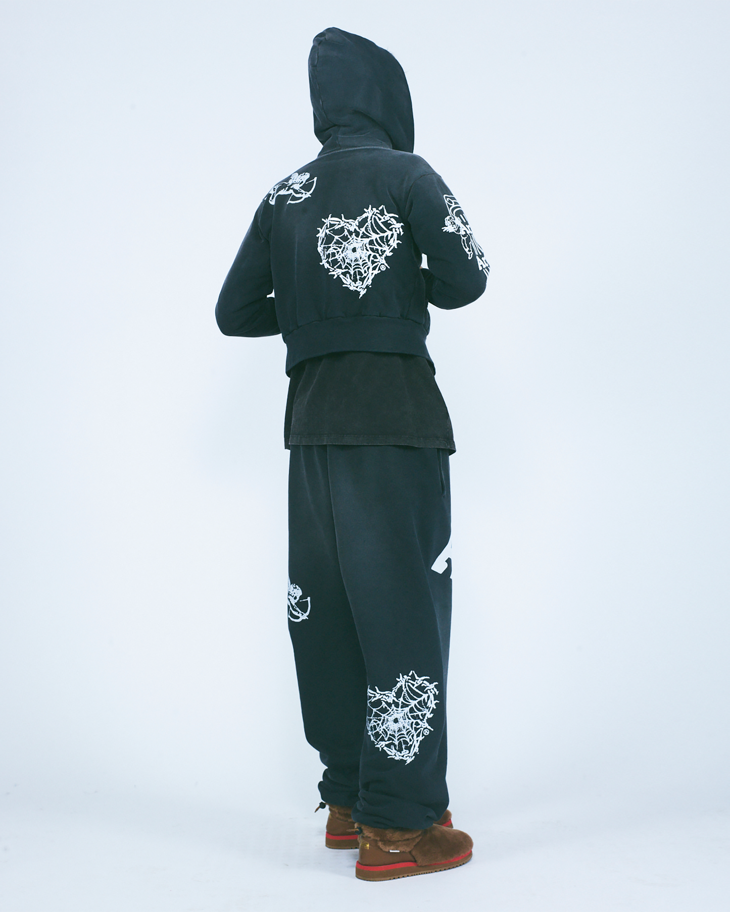 Premium Aged Cherub Column Zip Hoodie