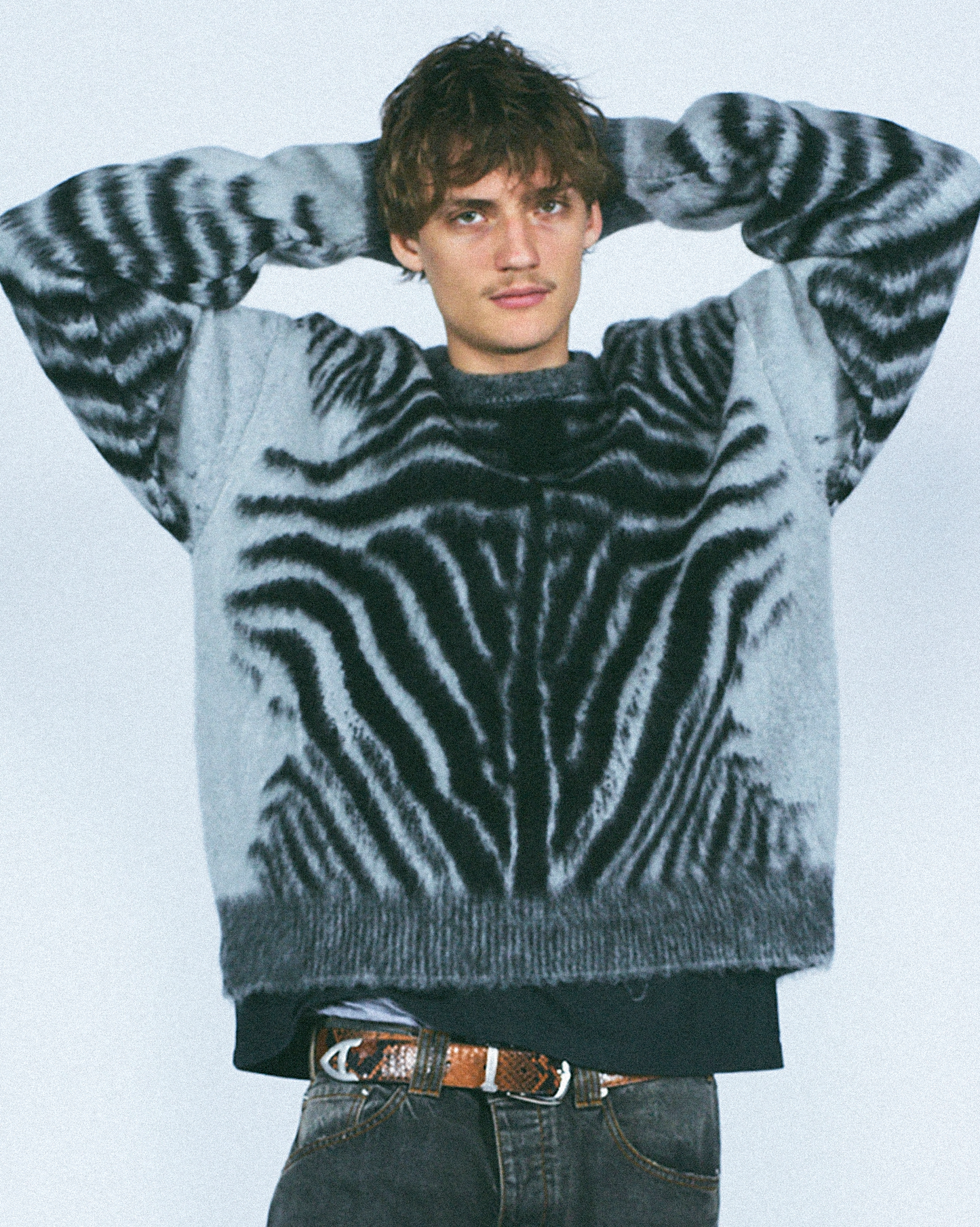 Brushed Zebra Sweater