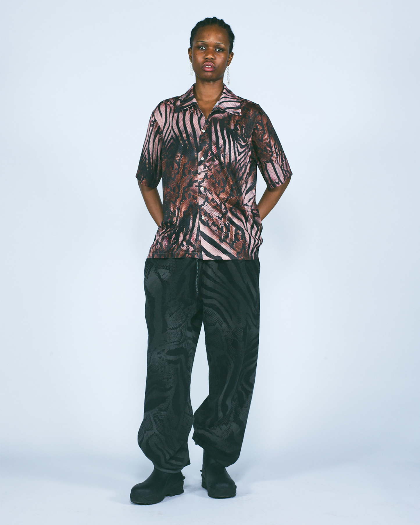 Animal Aop Airtex Hawaiian Shirt