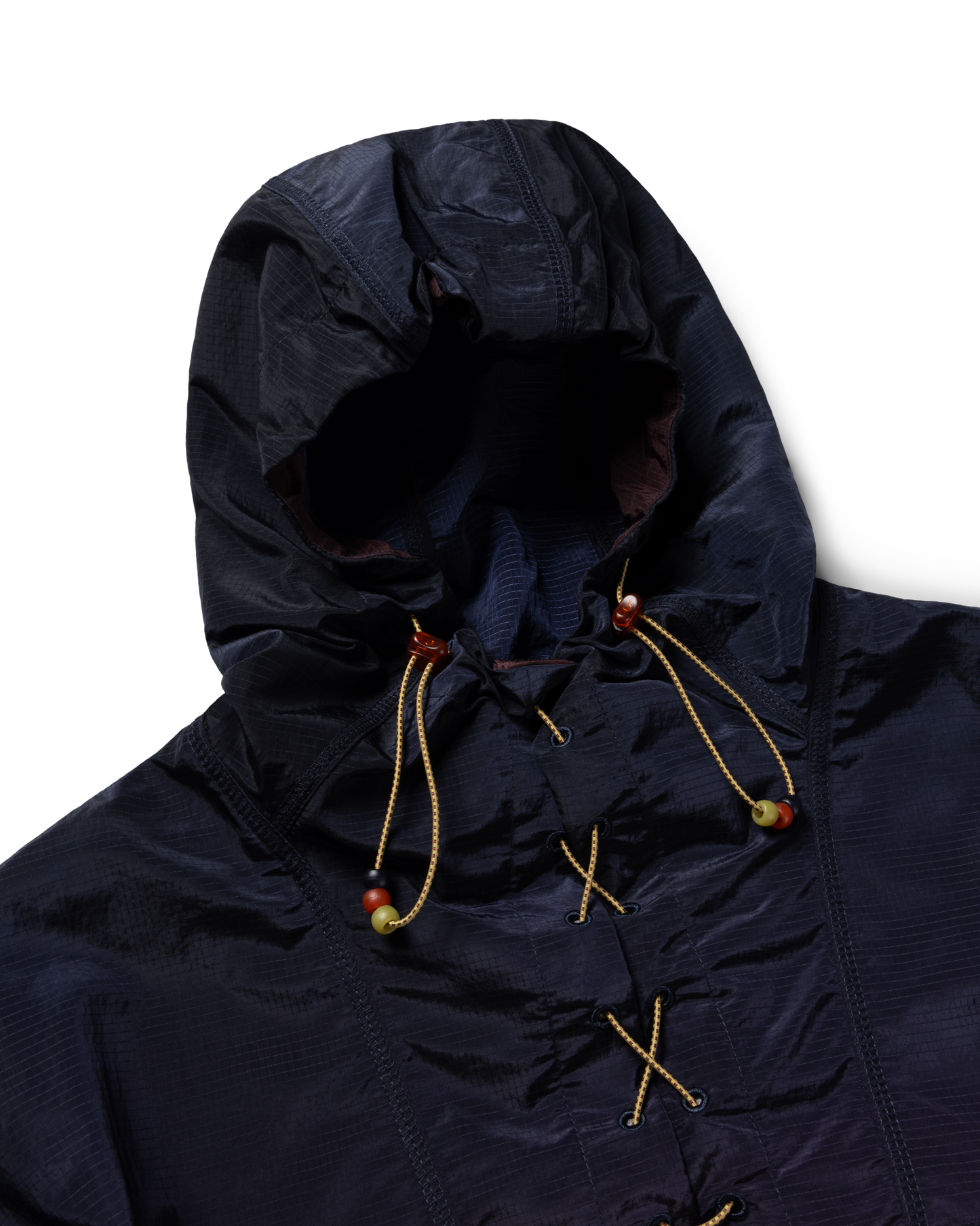 puma x aries ombre nylon quarter lace hooded jacket