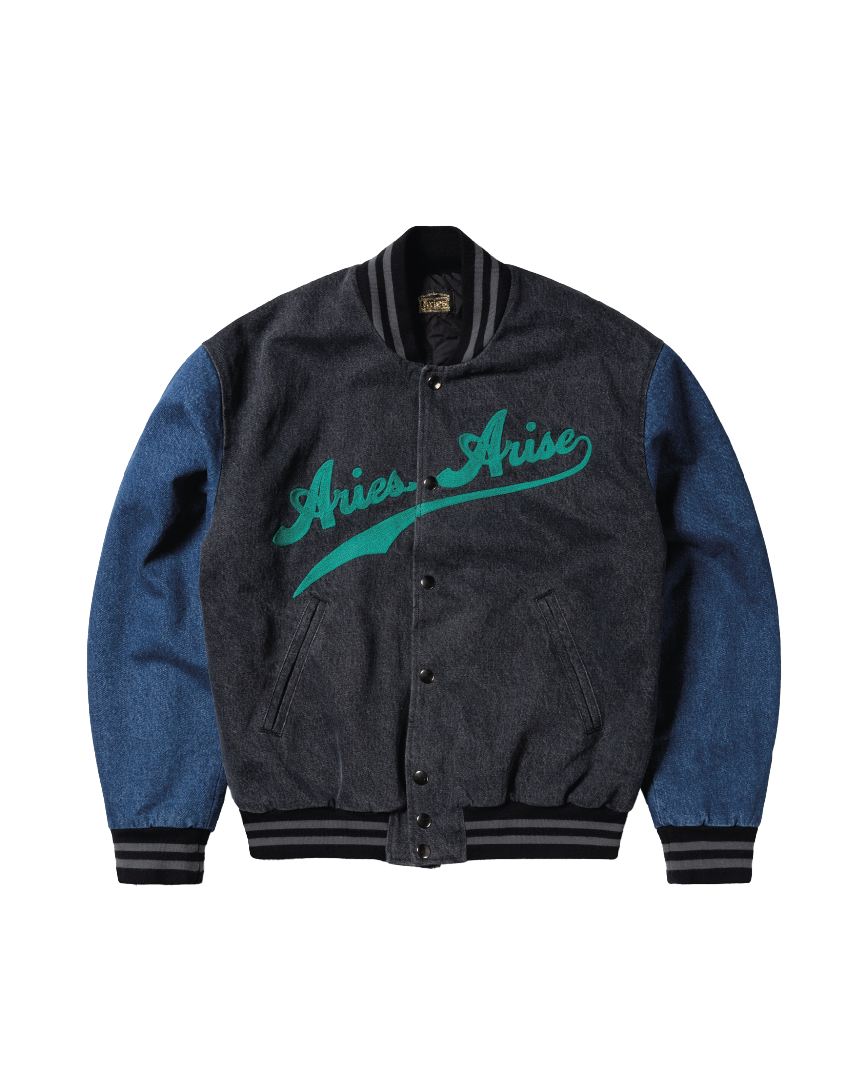 Varsity Denim Jacket Multi – Aries