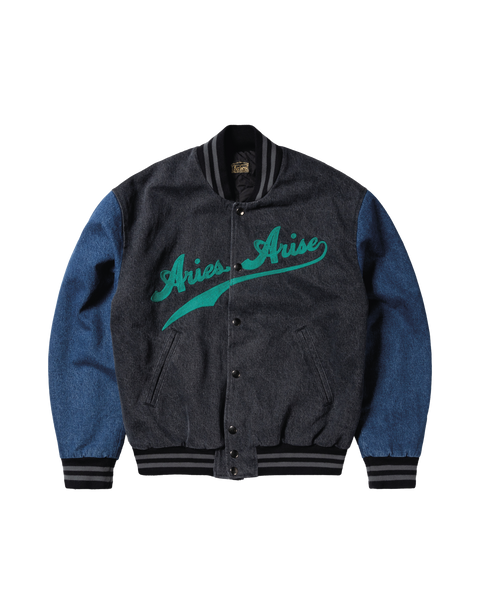 Varsity Denim Jacket Multi – Aries