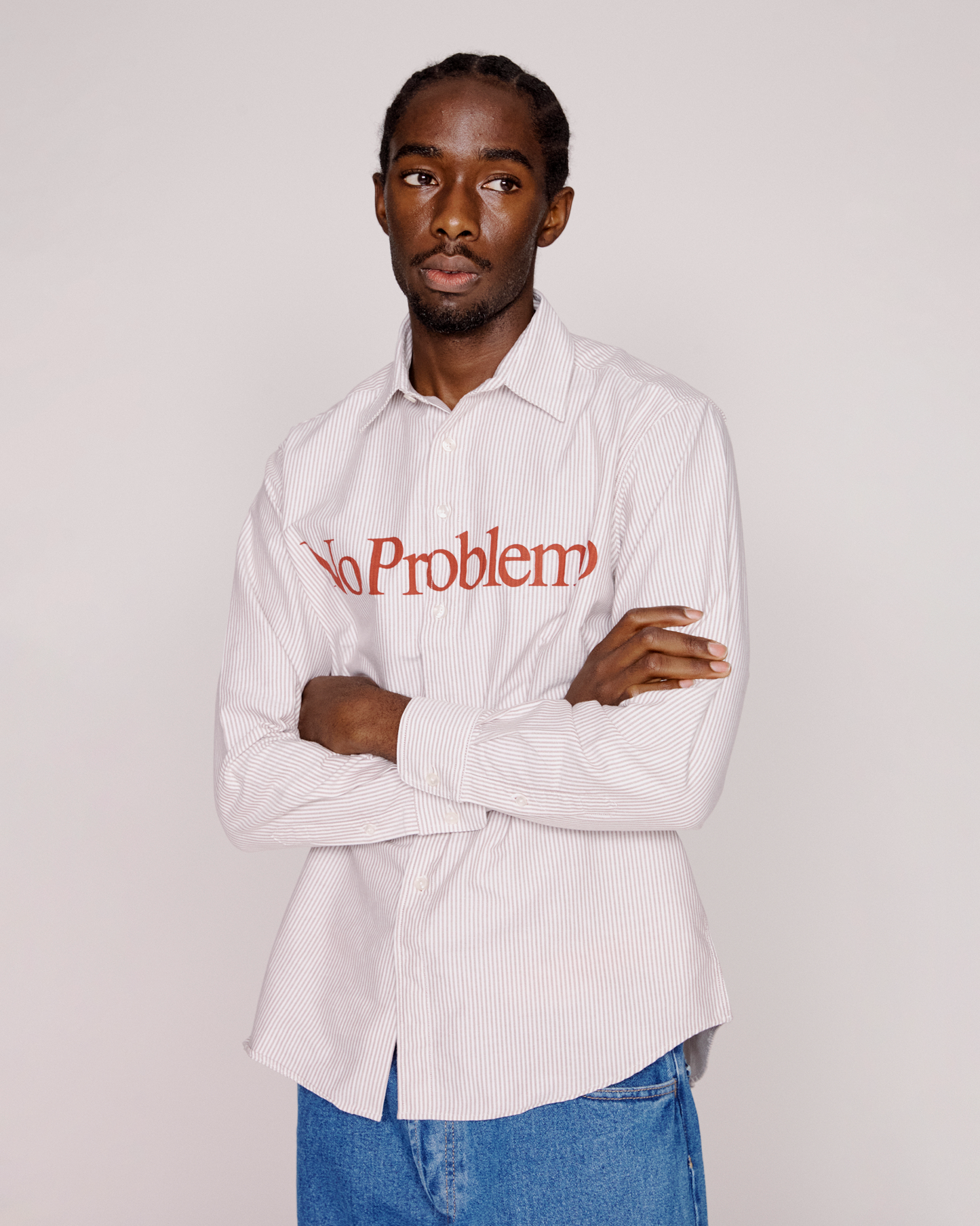 No Problemo LS Stripe Oxford Shirt Red – Aries No Problemo LS Stripe Oxford Shirt Red – Aries