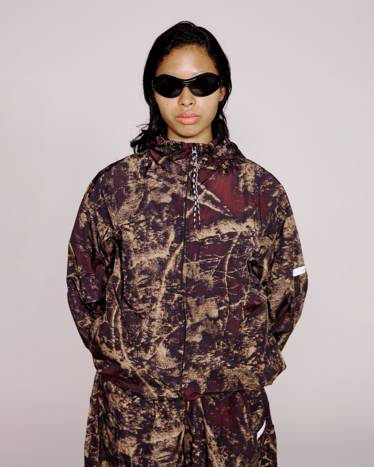 Forest Glitch Nylon Jacket