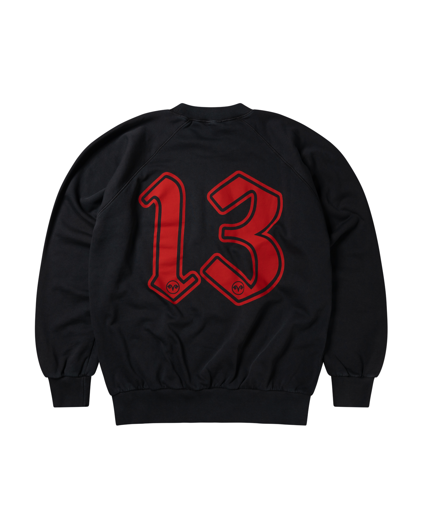 Faded Supportive Finger Raglan Sweat