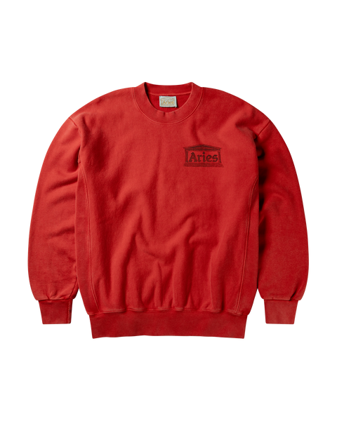 Premium Aged Temple Sweatshirt Red – Aries