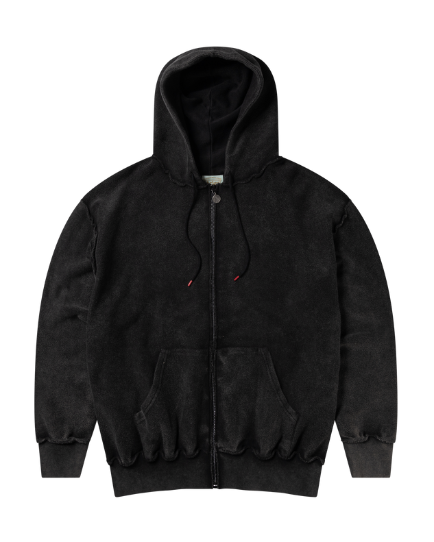 Aged Reverso Temple Zip Through Hoodie