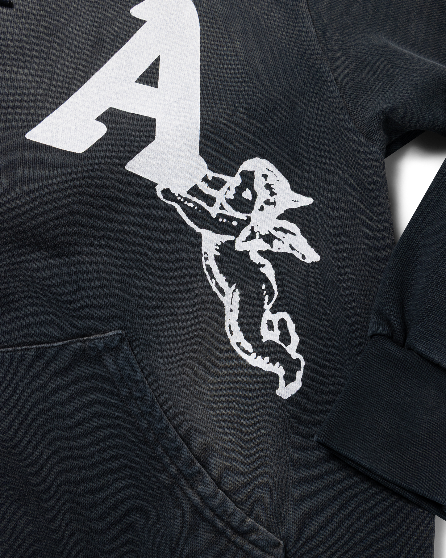 Premium Aged Cherub Column Zip Hoodie