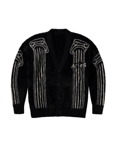 希少‼️Aries カーディガン　アリエス　L Oversized Chenille Column Knit Cardigan Black – Aries