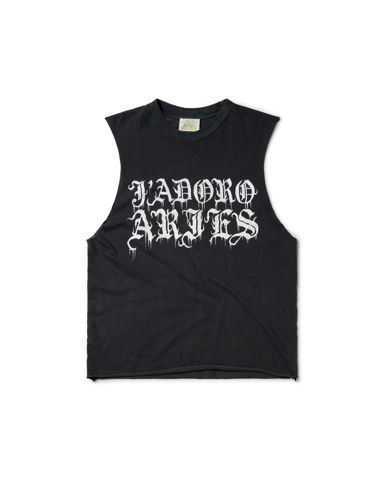 Faded Gothic J'adoro Muscle Vest