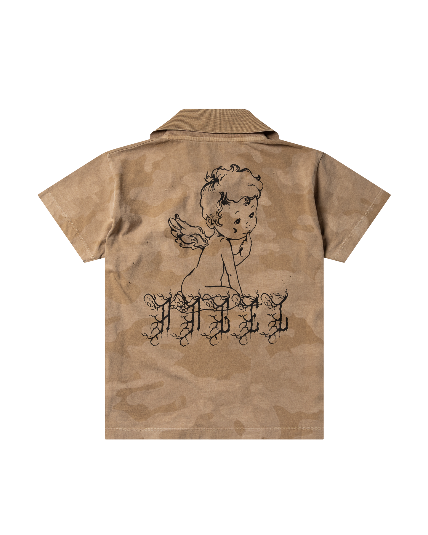 Aged Angel Camo SS Polo Shirt