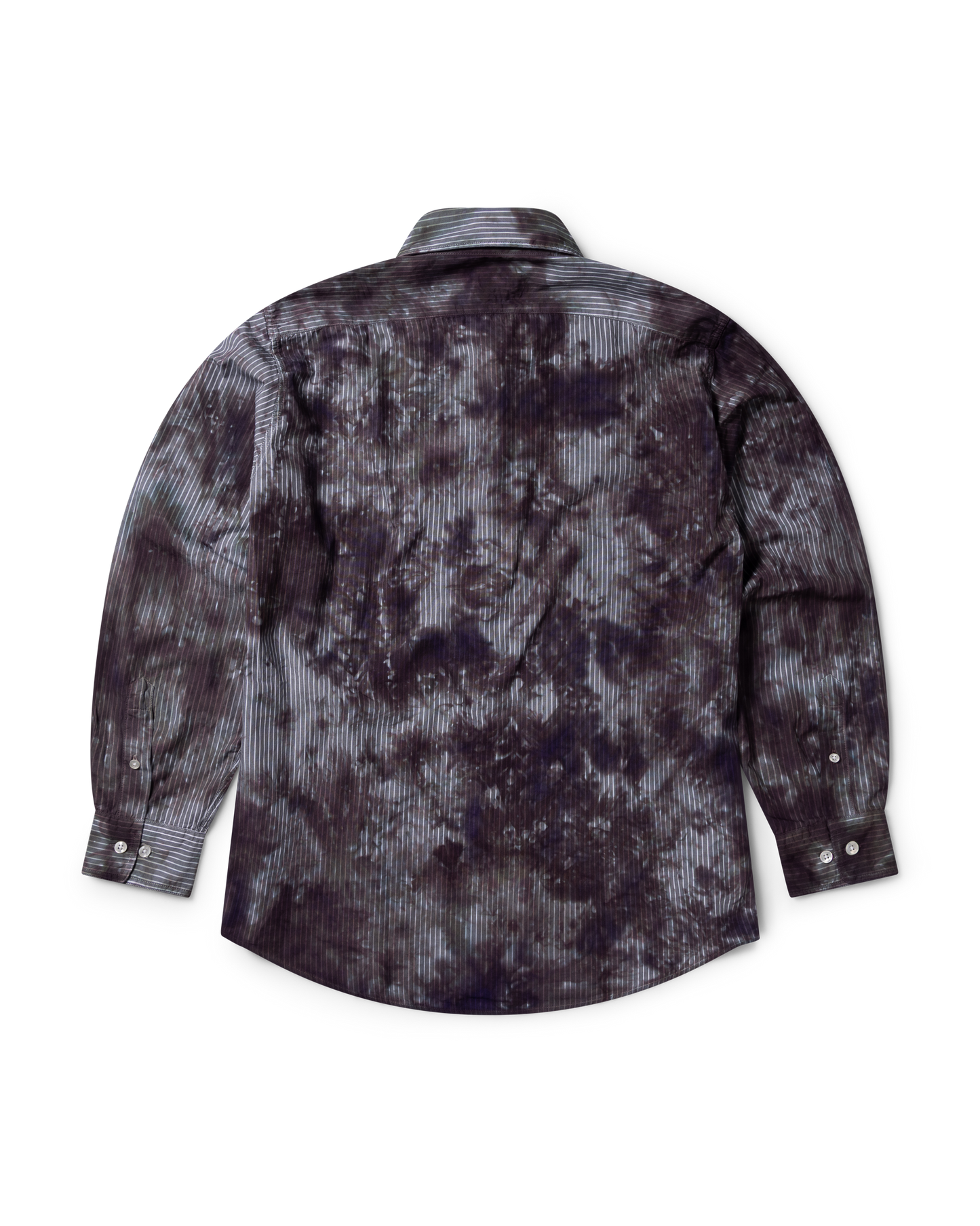 Tie Dye Stripe Poplin Shirt