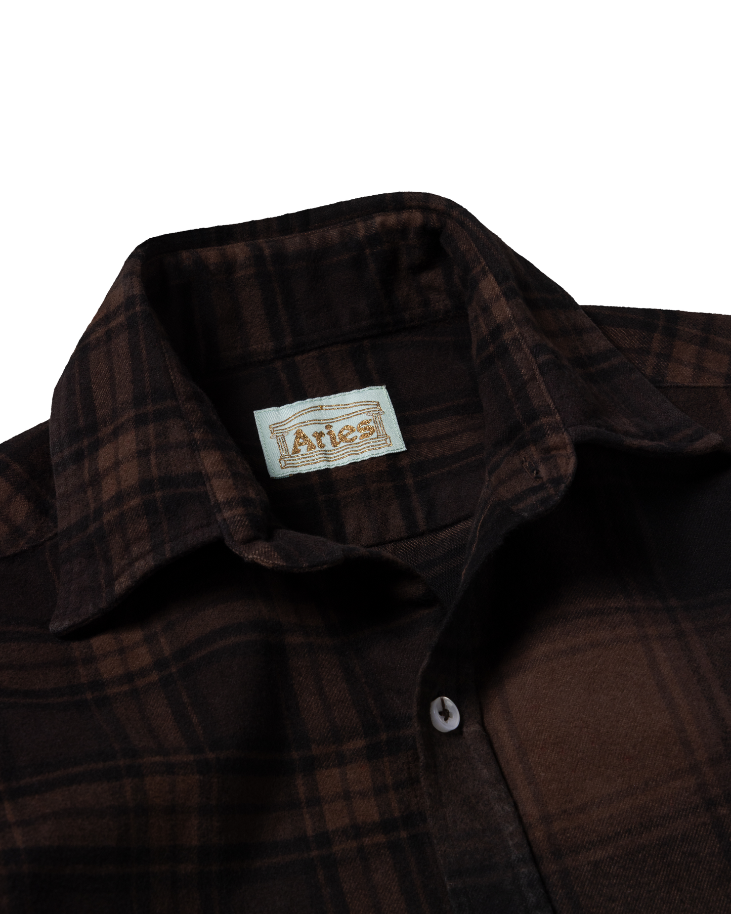 Brushed Flannel Patchwork LS Shirt