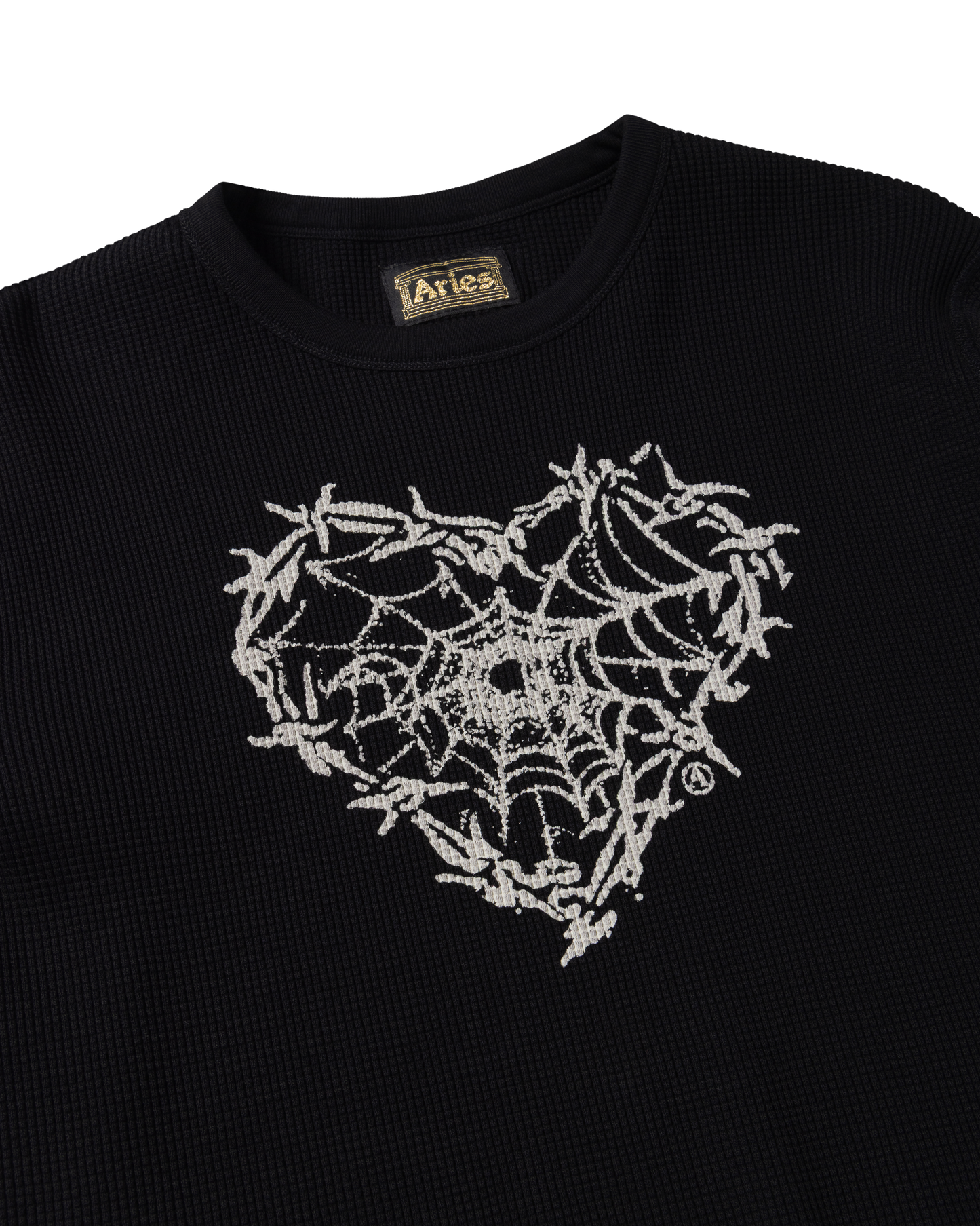 Reversible Barbed Love Temple Waffle LS Tee