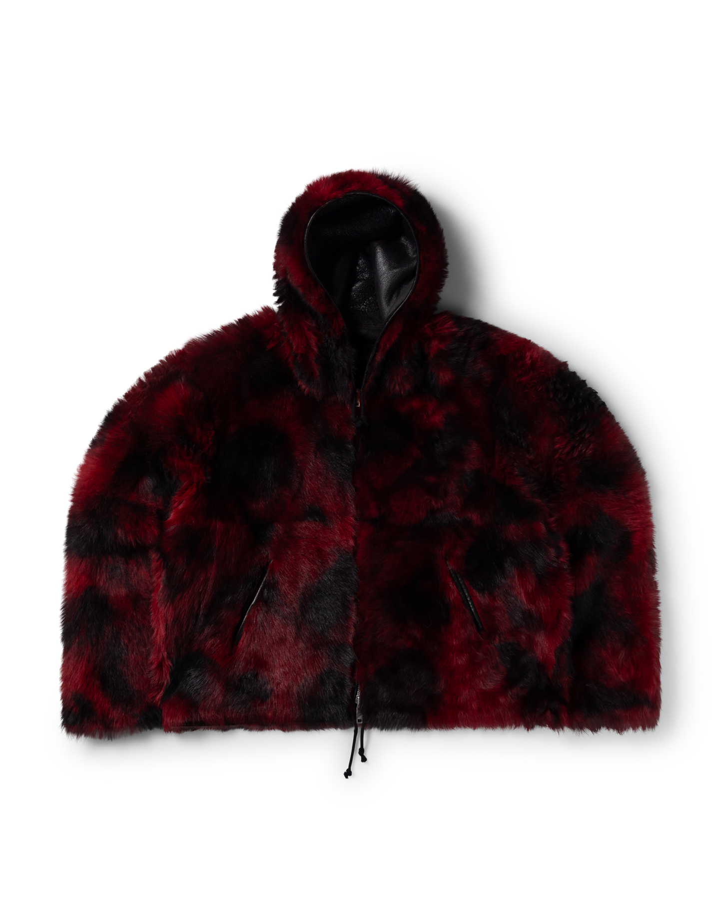 Oversized Hooded Sheepskin Jacket