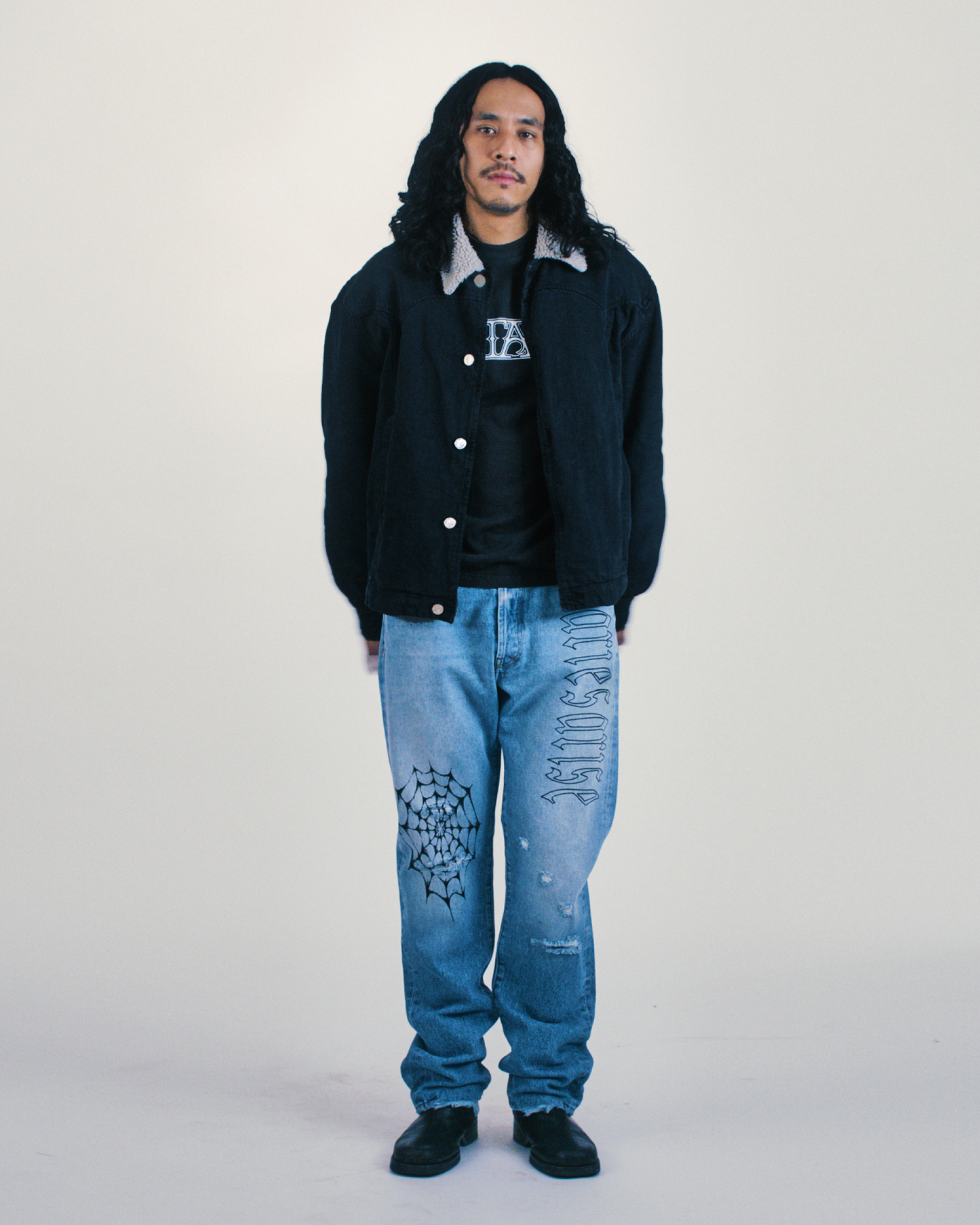 Sherpa Denim Car Coat