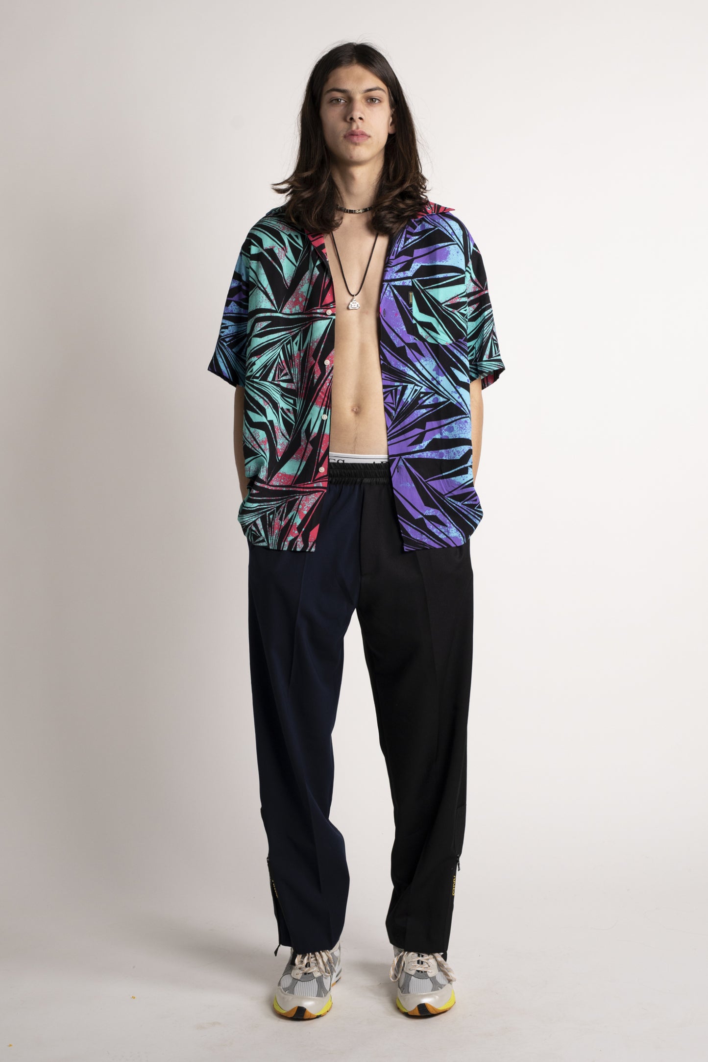 Two Tone Tailored Slacker Pant