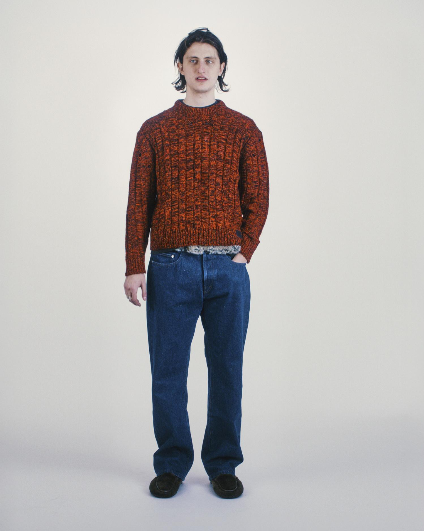 Laddered Mohair Sweater
