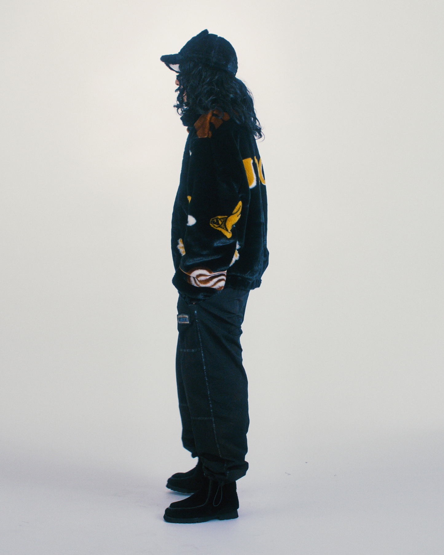 Fuzzy Duck Does He Oversized Bomber Jacket