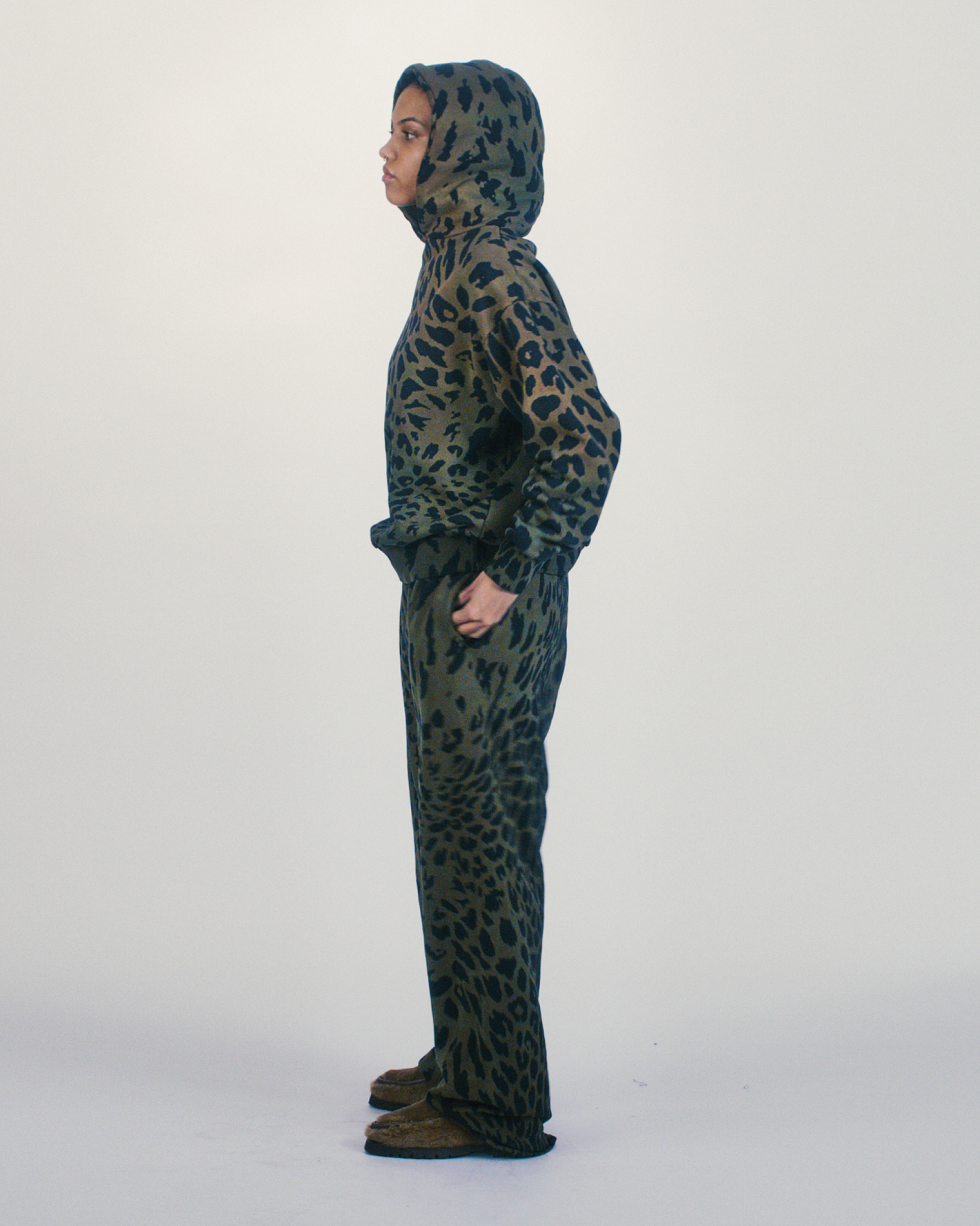 Leopard Tie Dye Straight Sweatpant