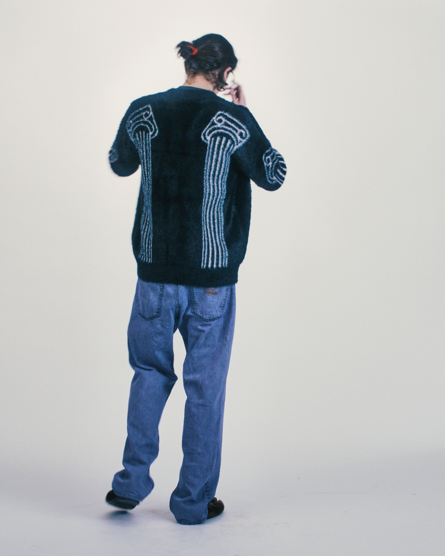 Oversized Chenille Column Knit Cardigan