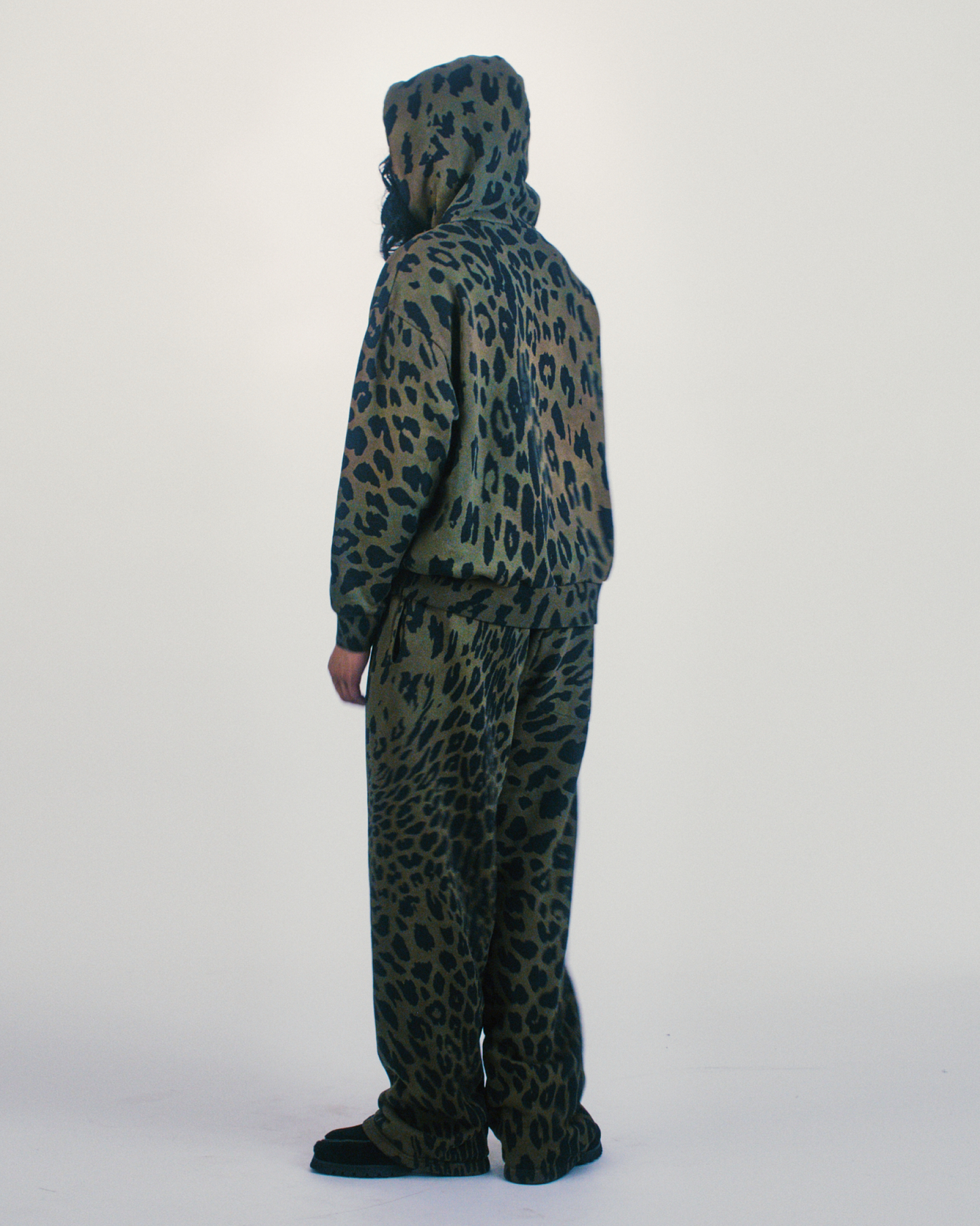 Leopard Tie Dye Straight Sweatpant