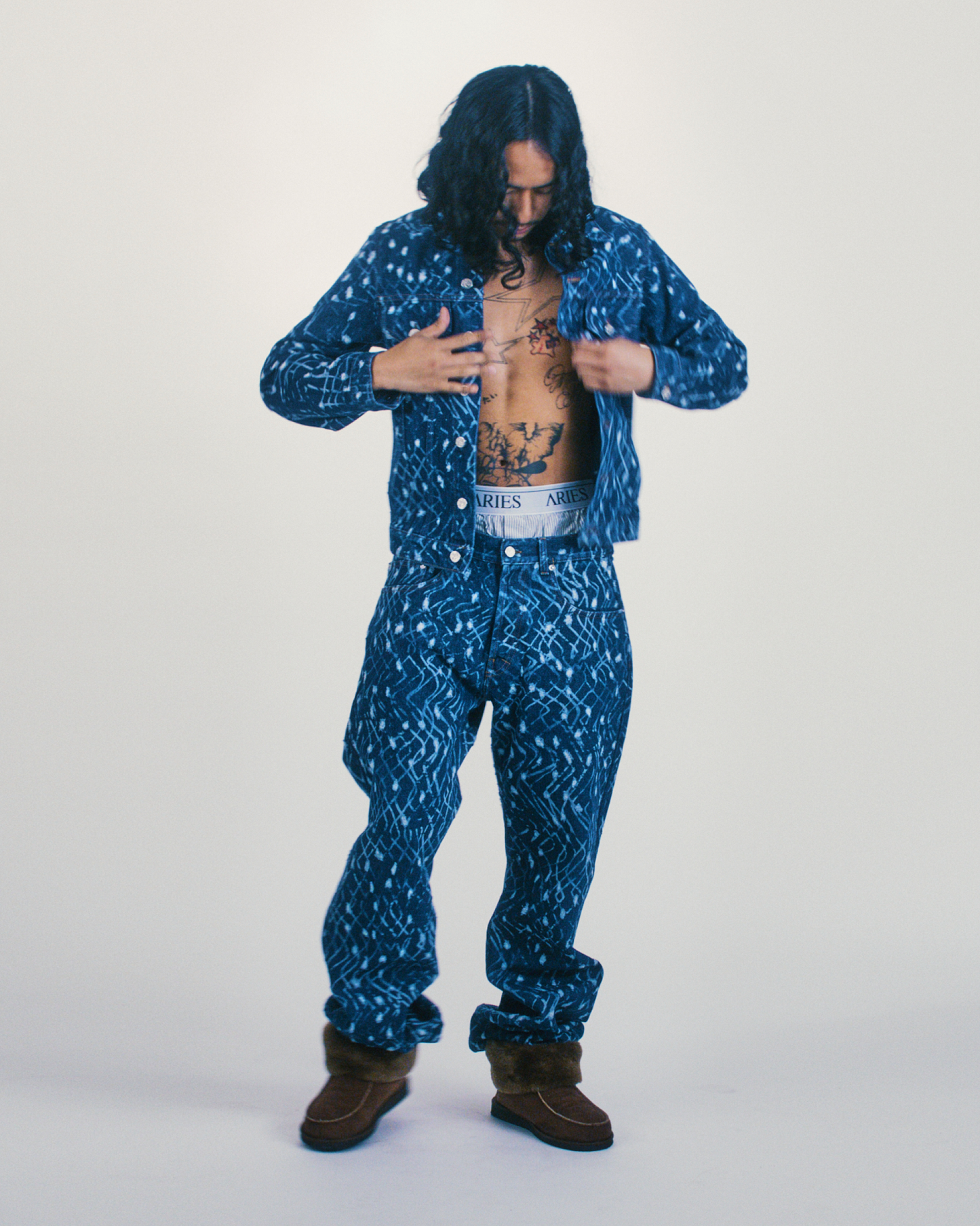 Laser Chain Mail Trucker Jacket