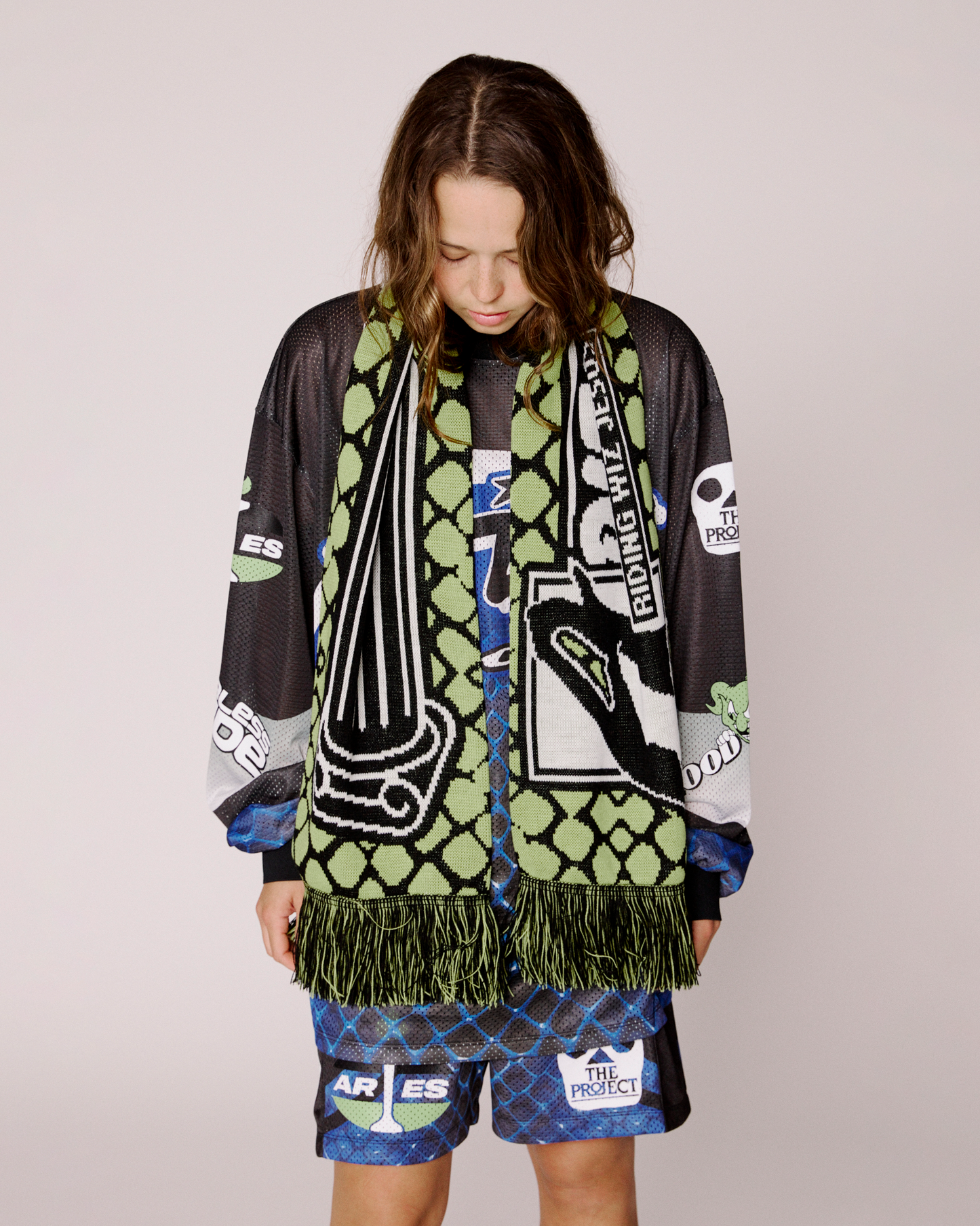 aries end. moto-dodgem scarf