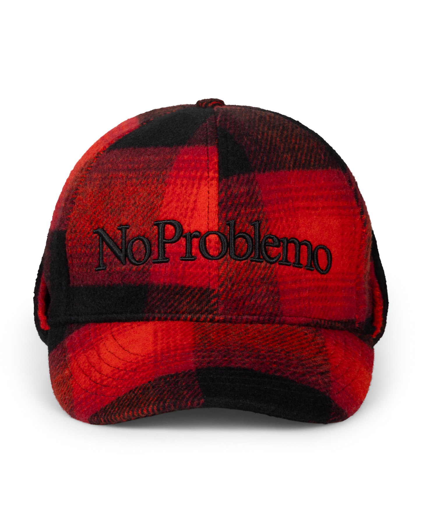 No Problemo Plaid Flap Cap