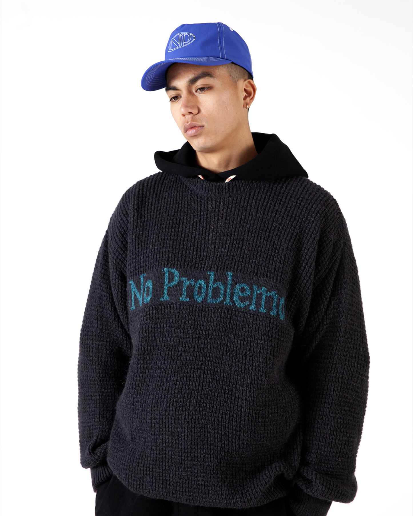 No Problemo Waffle Knit Jumper