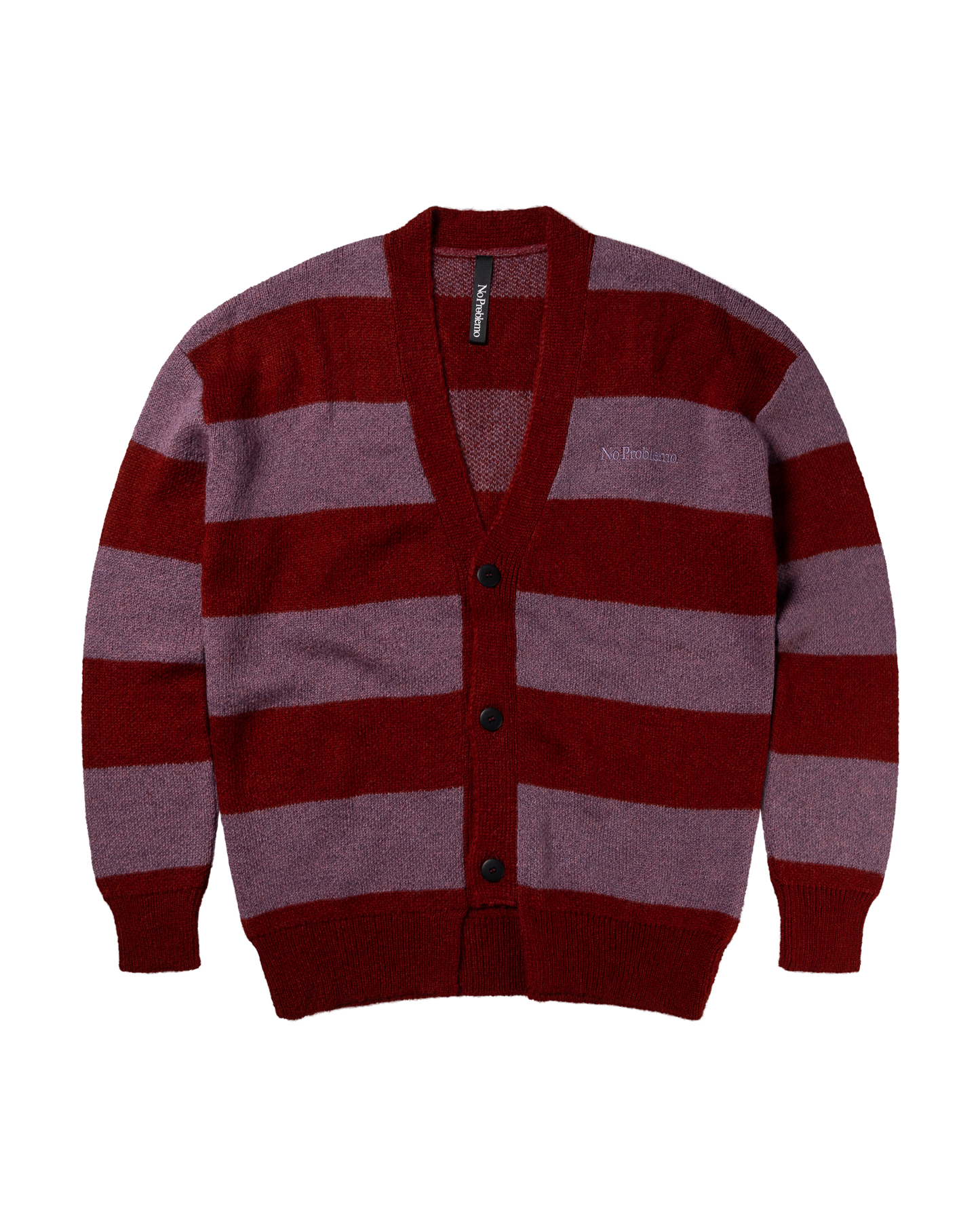 Striped Mohair Oversized Cardigan