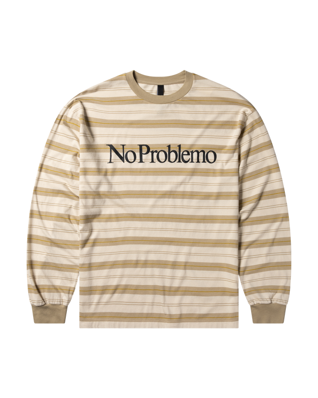 No Problemo Striped LS Tee