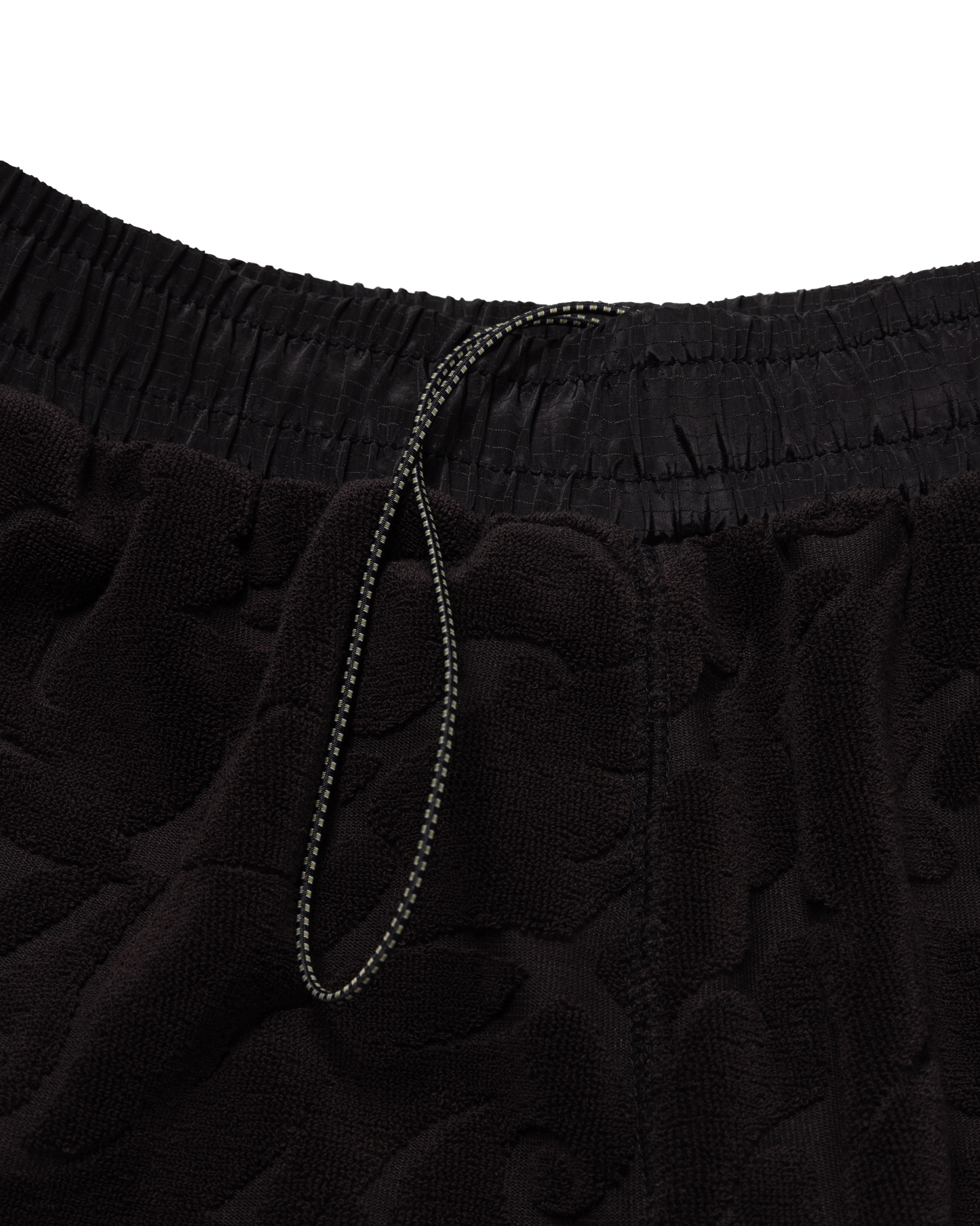 puma x aries tribal jacquard towelling shorts