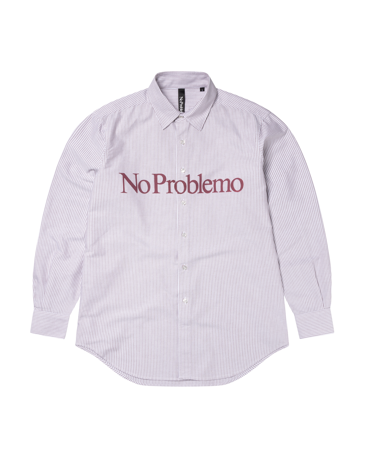 No Problemo LS Stripe Oxford Shirt Red – Aries