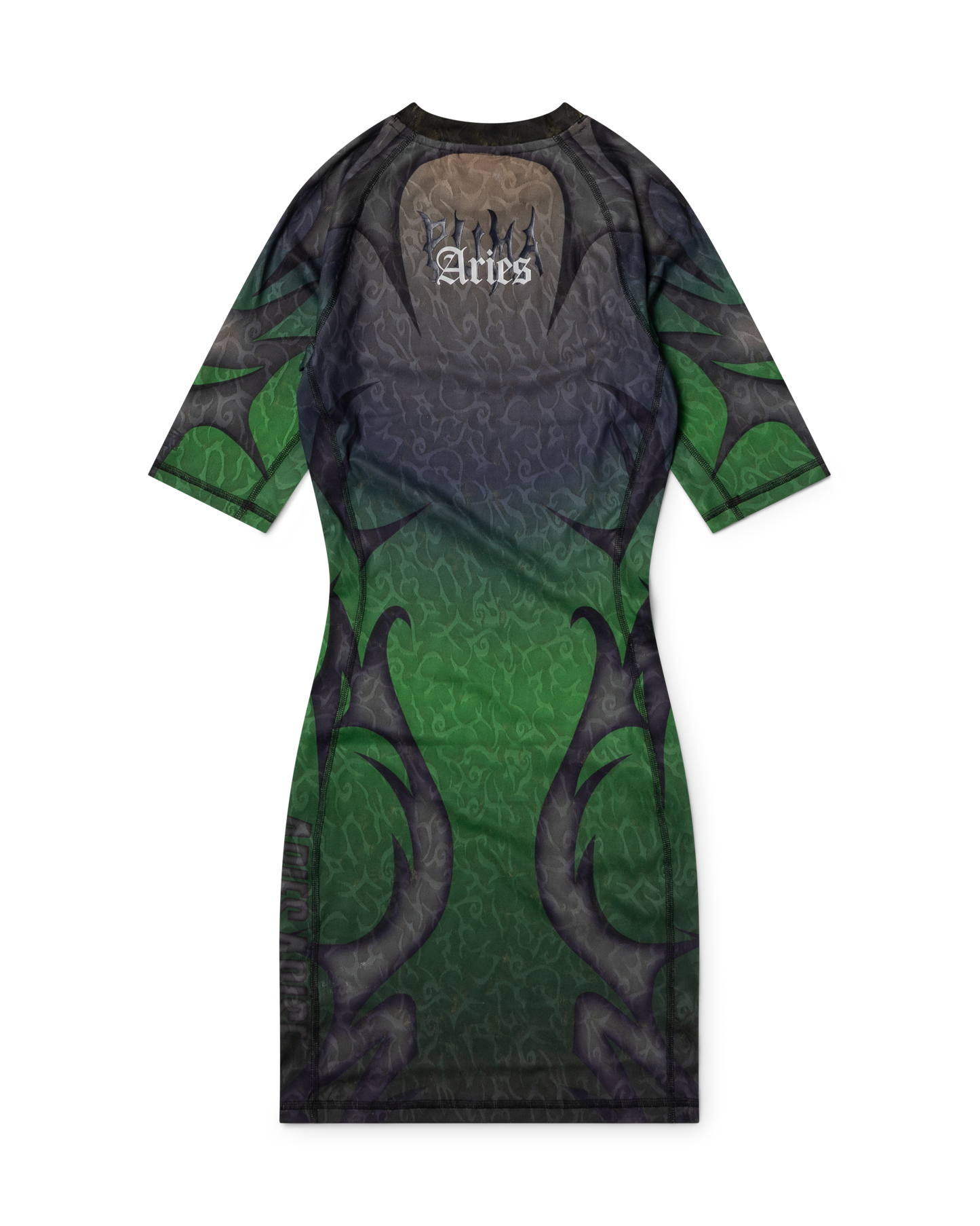 puma x aries tribal jacquard lace dress