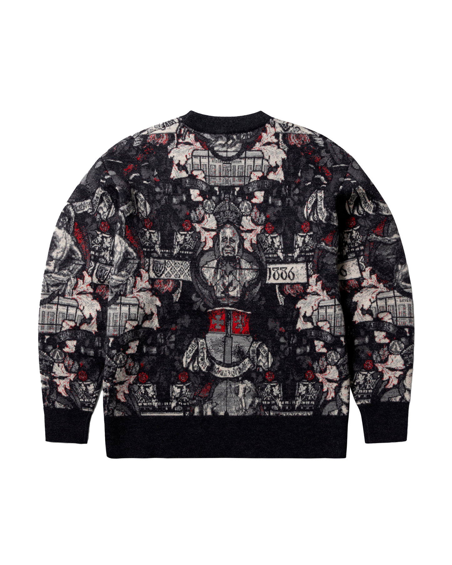 Arsenal X Aries Stained Glass Crew Neck Knit