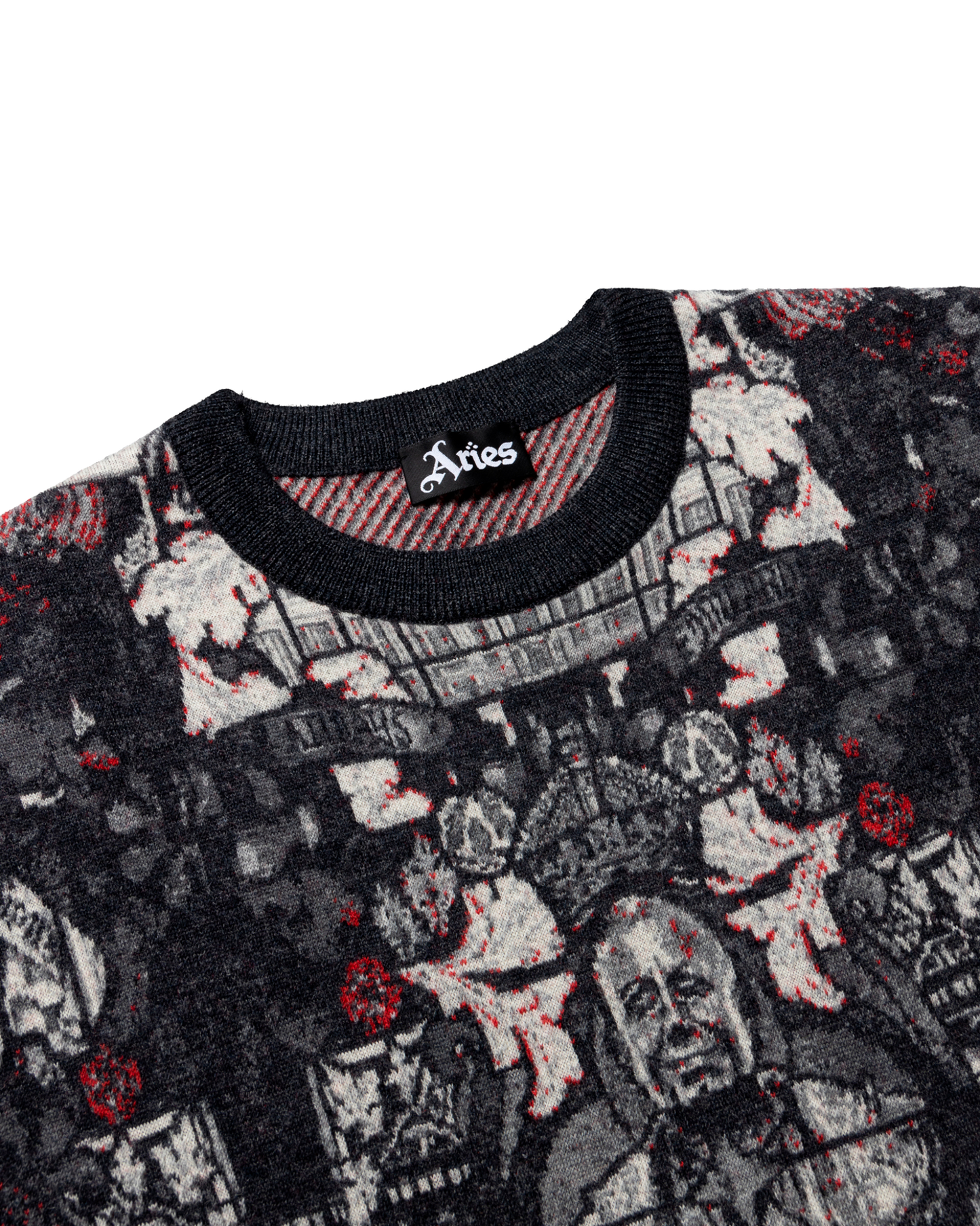 Arsenal X Aries Stained Glass Crew Neck Knit