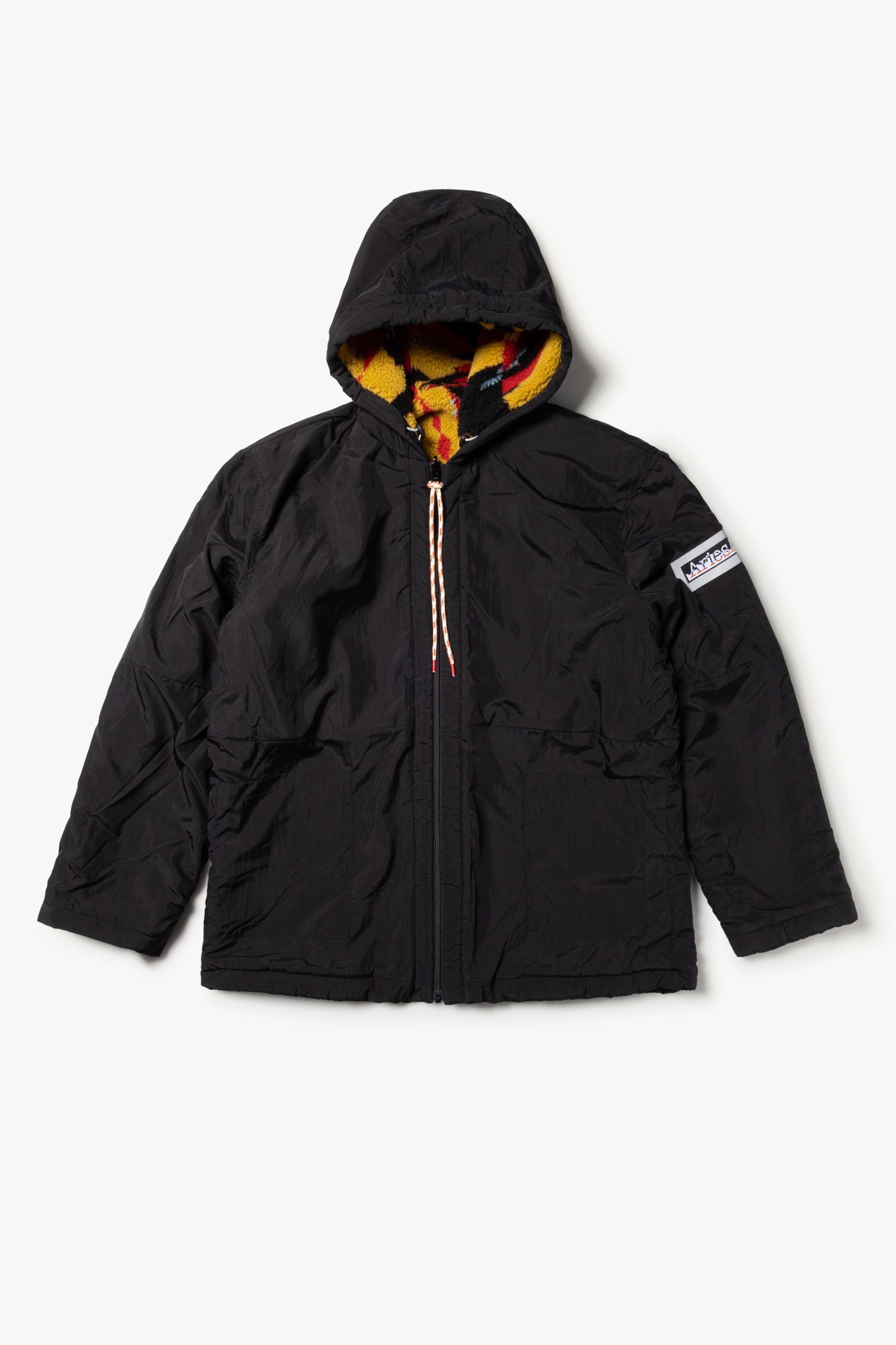 Load image into Gallery viewer, Aries Web Special Reversible Abstract Fleece Parka